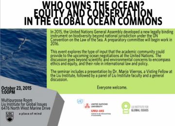 Yoshitaka Ota moderates seminar on global ocean commons equity